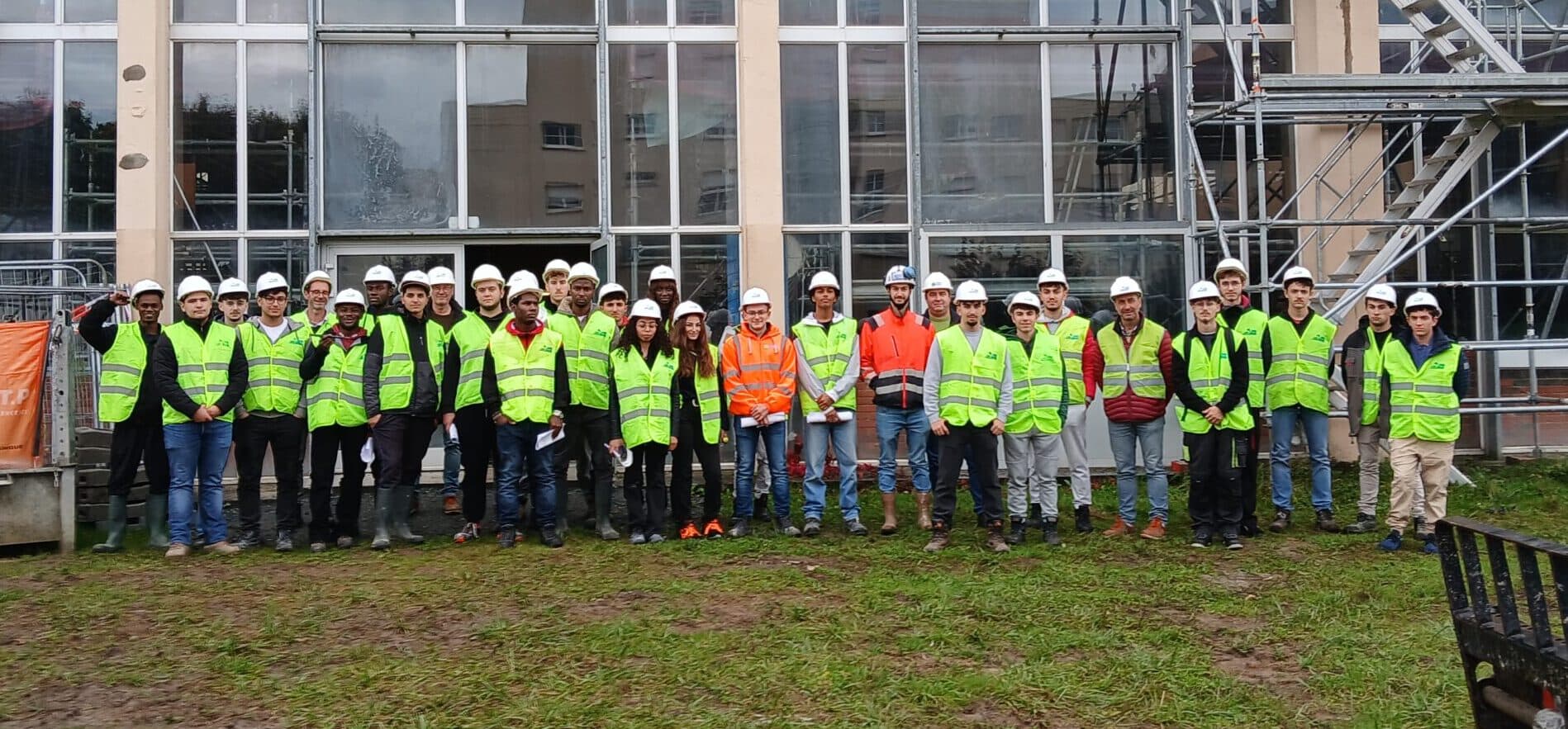 Visite du chantier de réhabilitation de la piscine de Guéret (23)