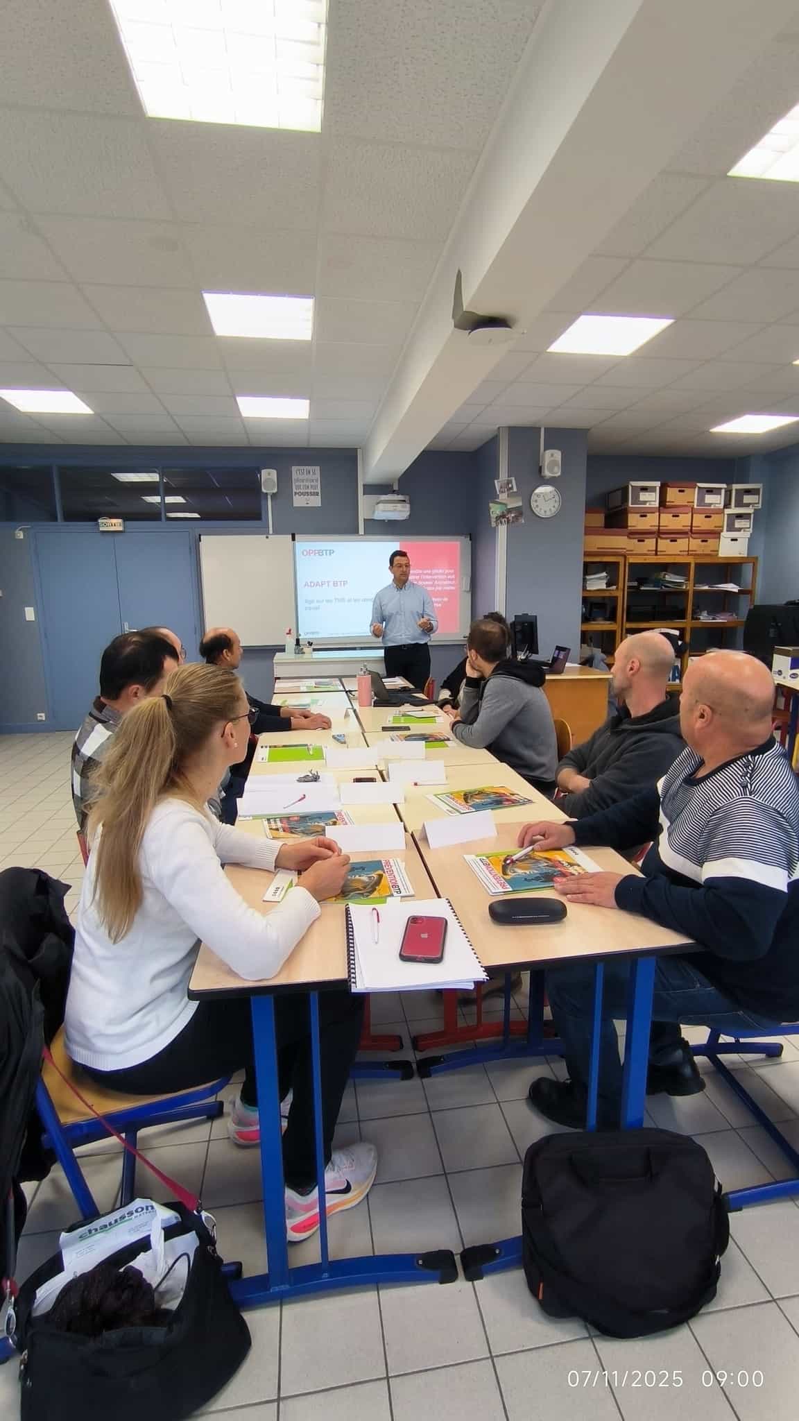 Formation ADAPT-BTP avec l’OPPBTP pour les enseignants du LMB
